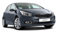 Резинки ГИБРИДНЫХ щеток стеклоочистителей  Kia Cee'd 2 (26"-650мм.+ 14"-350мм.)